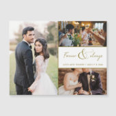 いつもと変わらず金ゴールド写結婚真に感謝 (正面)