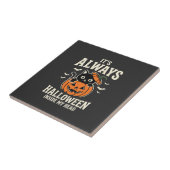 いつものハロウィン 黒猫カボチャデザイン タイル (側面)