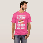 いつもは煙草を吸わない シガーラバー シガー Tシャツ (正面フル)