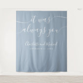 いつもほこりっぽい青い背景 タペストリー (正面)