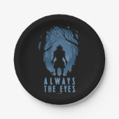 いつもアイフォレストシルエット ペーパープレート (正面)