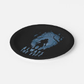 いつもアイフォレストシルエット ペーパープレート (アングル)