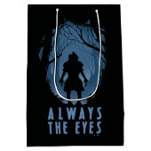 いつもアイフォレストシルエット ミディアムペーパーバッグ (裏面)