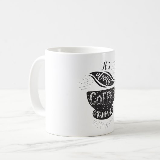 いつもコーヒーの時間だ コーヒーマグカップ (正面左)