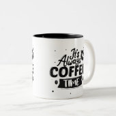 いつもコーヒーの時間だ ツートーンマグカップ (正面右)