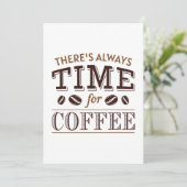 いつもコーヒーを飲む時間がある サンキューカード (スタンド正面)