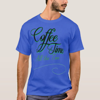 いつもコーヒーを飲む Tシャツ