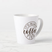 いつもコーヒー時間だ カフェラテマグ (右アングル)