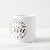 いつもコーヒー時間だ コーヒーマグカップ (正面左)