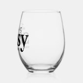 いつもサッシーじゃないし、時々寝てる ステムなしワイングラス (左)