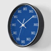 いつもダークブルーのデュエルクロック 壁時計 (傾斜)