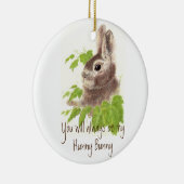 いつもハニーウサギの引用文 セラミックオーナメント (右)