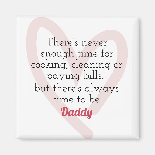 いつもパパのマグネットになる時間 マグネット (正面)