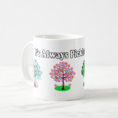 いつもピックボールの季節 – Four Seasons Tree コーヒーマグカップ (正面左)