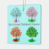 いつもピックボールの季節 – Four Seasons Tree セラミックオーナメント (左)
