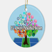 いつもピックボールの季節 – Four Seasons Tree セラミックオーナメント (左)