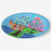 いつもピックボールの季節 – Four Seasons Tree ペーパープレート (アングル)