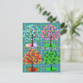 いつもピックボールの季節 – Four Seasons Tree ポストカード (スタンド正面)