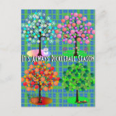 いつもピックボールの季節 – Four Seasons Tree ポストカード (正面)