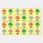 いつもピックボールの季節 – Four Seasons Tree ラッピングペーパーシート (正面)