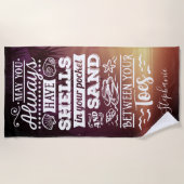 いつもポケットに貝殻を入れてくれないか ビーチタオル (正面)