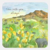 いつもマシュー・ワイルドフラワー聖なる書物、 経典と一緒だ スクエアシール (正面)