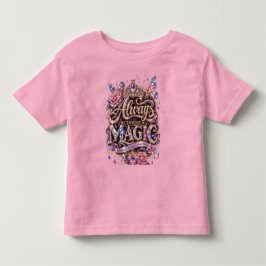 いつもマジックを選びます スパークルクリスタルデザイン トドラーTシャツ
