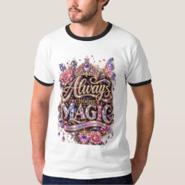 いつもマジック スパークル クリスタル デザイン Tシャツ