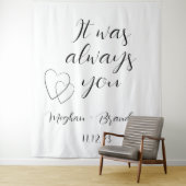 いつもミニマルな引用文結婚のシンプル タペストリー (インサイチュ)