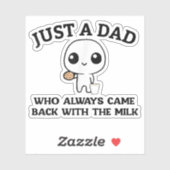 いつもミルク来の泡で戻るただのパパ シール (シート)