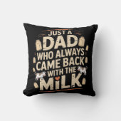 いつもミルク来ビントで戻るただのパパ クッション (正面)