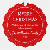 いつもメリークリスマス オーナメントカード (裏面)