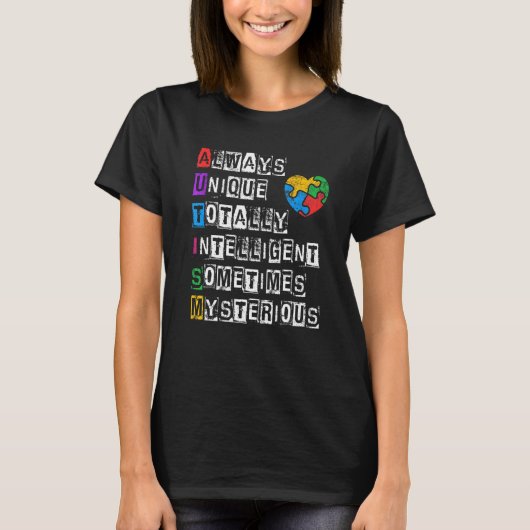 いつもユニークで完全にインテリジェントな時々謎めいた Tシャツ (正面)