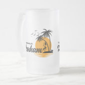 いつもレックスハムで晴れている フロストグラスビールジョッキ (正面左)