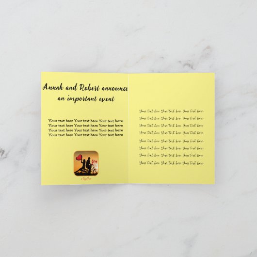 いつもロマンチックな愛 招待状 (内部)