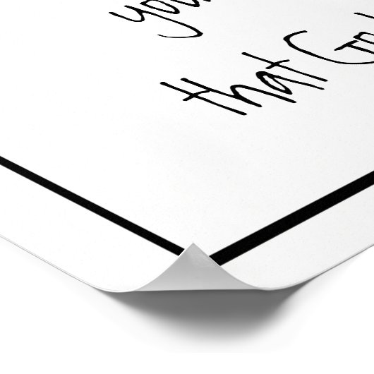 いつも一人で神と共に生きる感動的 ポスター (角)