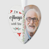 いつも一緒にいるハートアクリルオーナメント写真 オーナメント (正面)