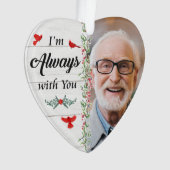 いつも一緒にいるハートアクリルオーナメント写真 オーナメント (正面)