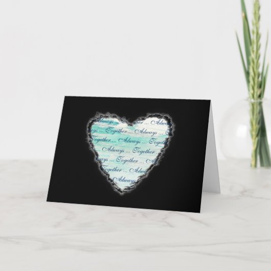 いつも一緒にバレンタインロマンスラブカード シーズンカード (正面)