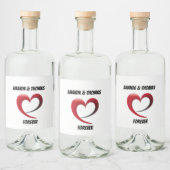『いつも一緒に』パーソナライズされたボトル🥂💞 リキュールボトルラベル (ボトル)