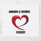 『いつも一緒に』パーソナライズされたボトル🥂💞 リキュールボトルラベル (シングルラベル)