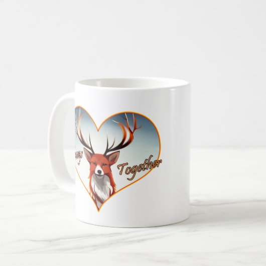 いつも一緒にVixenとStag コーヒーマグカップ (正面左)