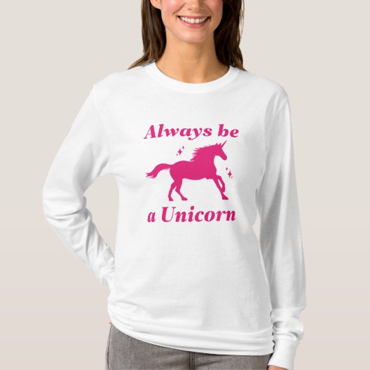 いつも一角獣である Tシャツ (正面)