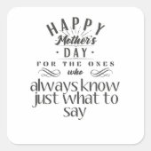 いつも何を言えばいいのか分かっている人のために スクエアシール (正面)