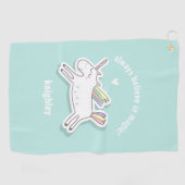 いつも信じ魔法だ！かわいい子どもたち ゴルフタオル (横)