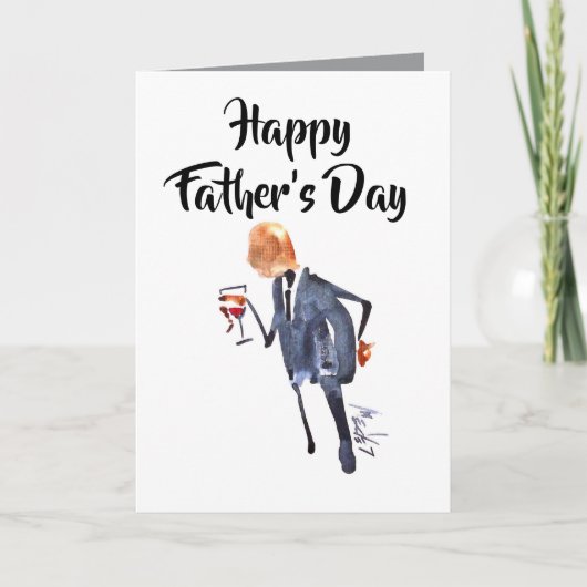 いつも冗談を言ってる男！父の日を祝う カード (正面)