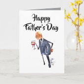 いつも冗談を言ってる男！父の日を祝う カード (黄色い花)