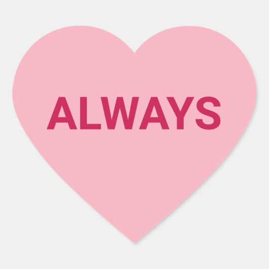 いつも可愛いおもしろいバレンタインデーの会話 ハートシール (正面)