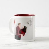 いつも可愛いロマンチックな写真バレンタイン ツートーンマグカップ (正面左)