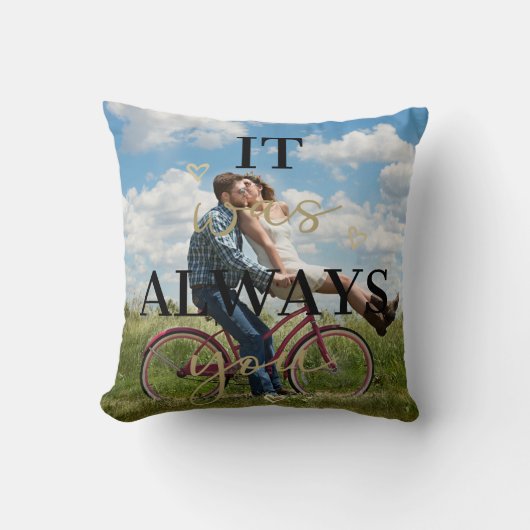 いつも君だった – 写真 クッション (正面)